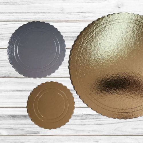 Imagen de Base 29cm diámetro x 2 mm de espesor , color dorado y plateado