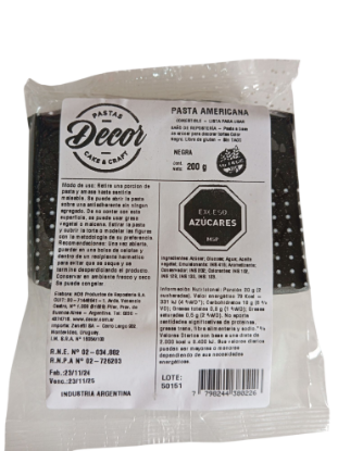 Imagen de Pasta americana decor negra 200 gs