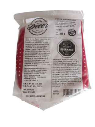 Imagen de Pasta americana decor fucsia 200gs