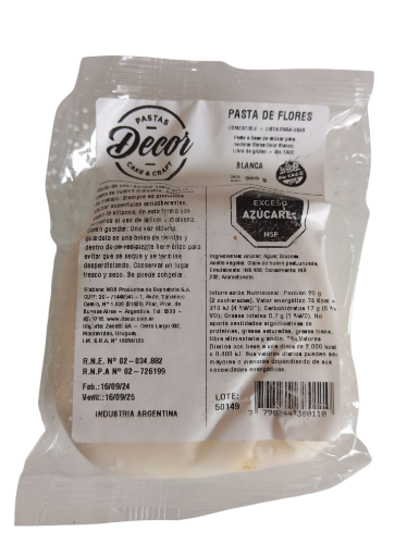 Imagen de Pasta de flores 200 gs