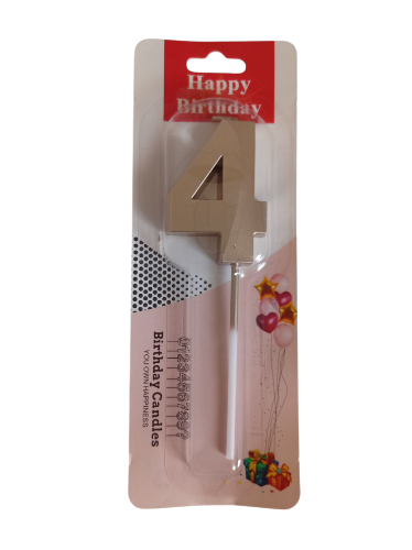 Imagen de Vela 4 dorado