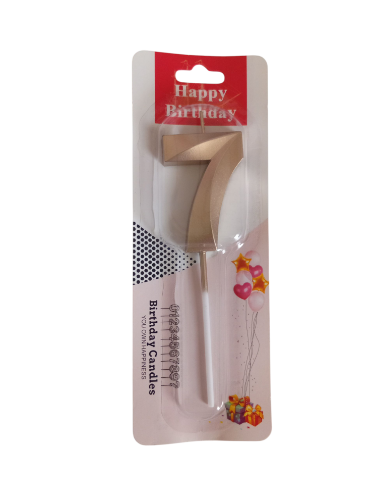 Imagen de Vela 7 dorado