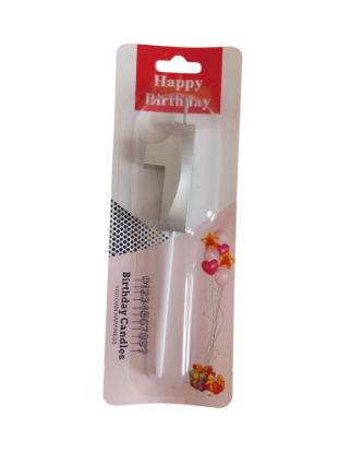 Imagen de Vela 1 plateada