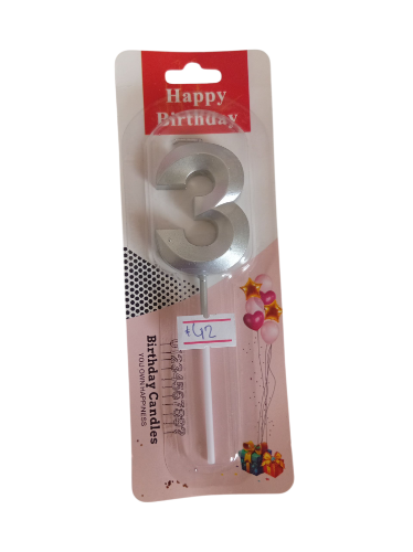 Imagen de Vela 3 plateado