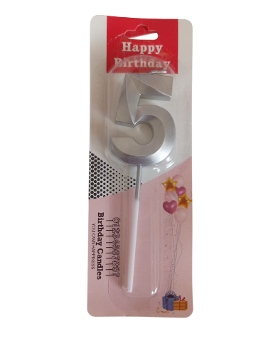 Imagen de Vela 5 plateado