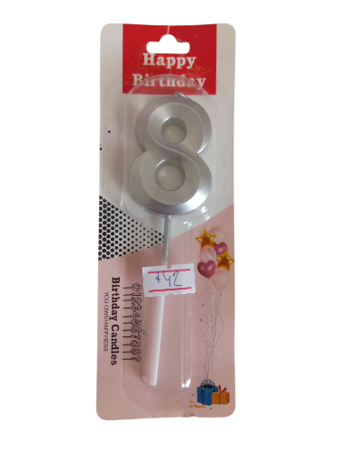 Imagen de Vela 8 plateado