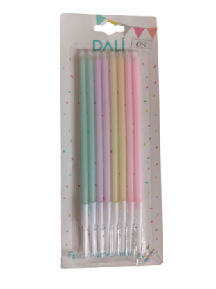 Imagen de Velas color pastel x 8