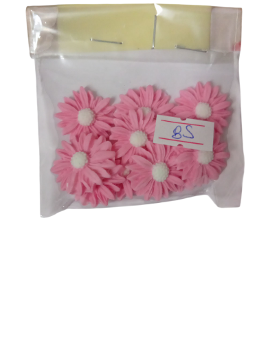 Imagen de Margaritas rosadas en azúcar