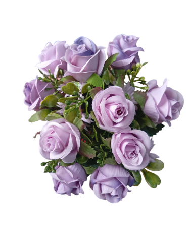 Imagen de Ramo de mini rosas lilas