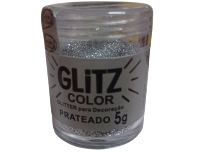 Imagen de Glitter plateado