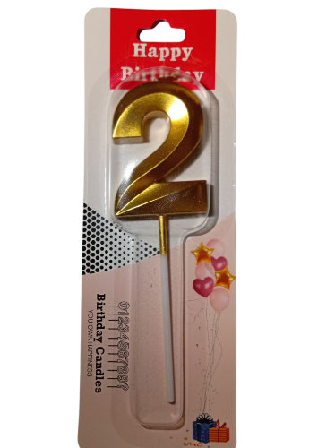 Imagen de Vela dorada número 2