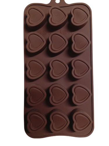 Imagen de Molde silicona bombones corazones