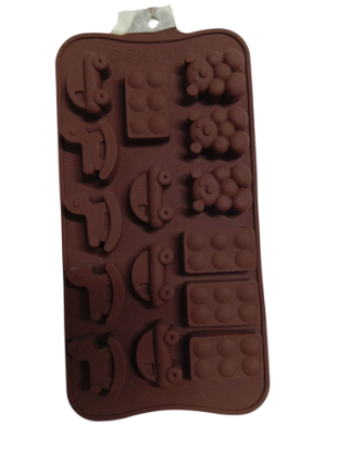 Imagen de Molde silicona autitos, ositos