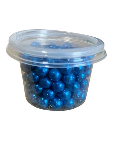 Imagen de Perlas con glitter azules