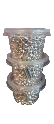 Imagen de Sprinkles plateados 50 grs ( pote)