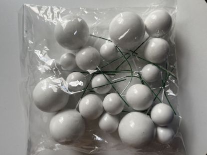 Imagen de Esferas blancas x 20