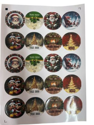 Imagen de Plancha de sticker para las fiestas