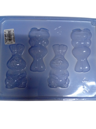 Imagen de acetato conejito espalda y frente