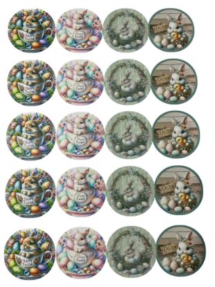 Imagen de Stickers adhesivos de pascua por plancha