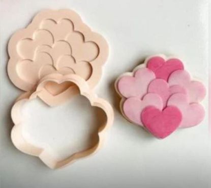 Imagen de Cortante grabador corazones para galleta
