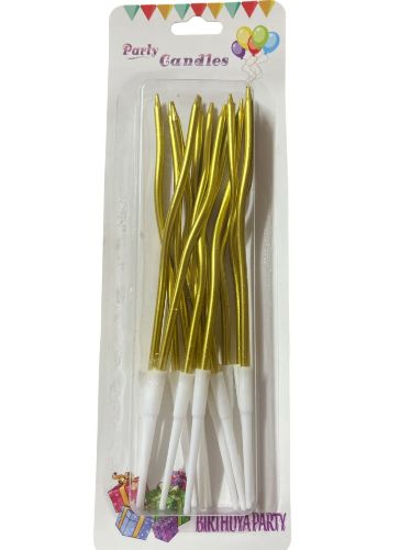 Imagen de Velas torneadas doradas
